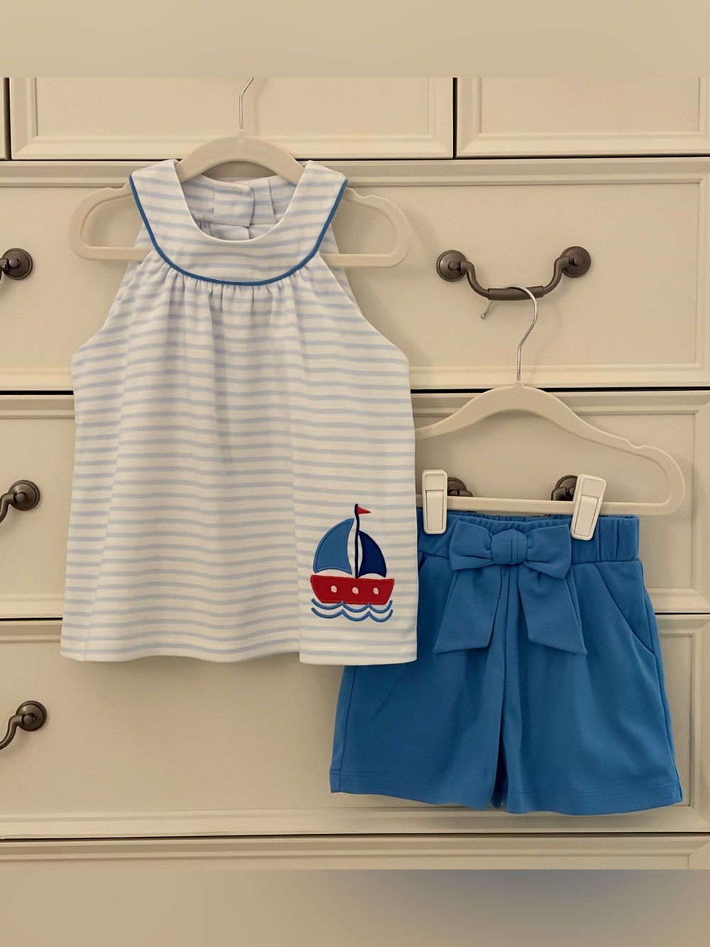 EUC Marco & Lizzy 2Pc Sailboat Set Size 4T
